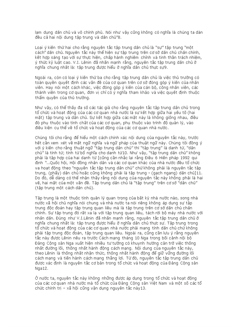 image for page Nguyên tắc tập trung dân chủ trong tổ chức và hoạt động của các cơ quan NN