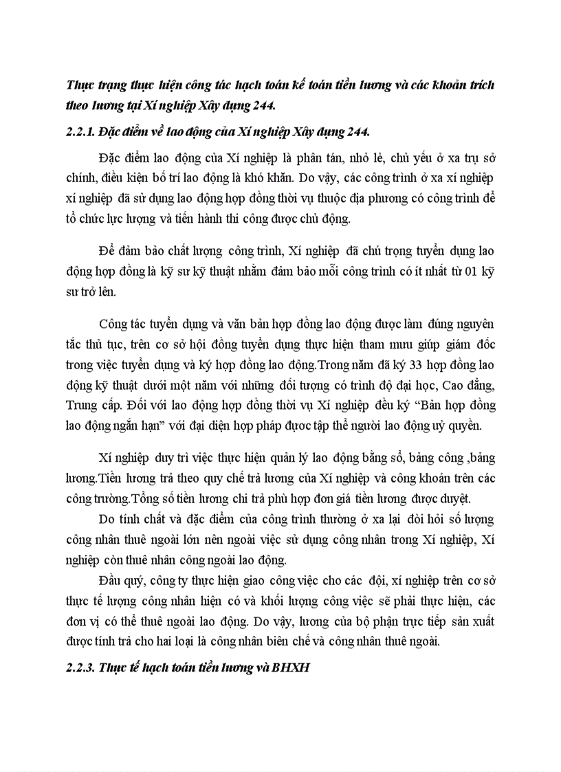 image for page Thực trạng thực hiện công tác hạch toán kế toán tiền lương và các khoản trích theo lương tại Xí nghiệp Xây dựng 244