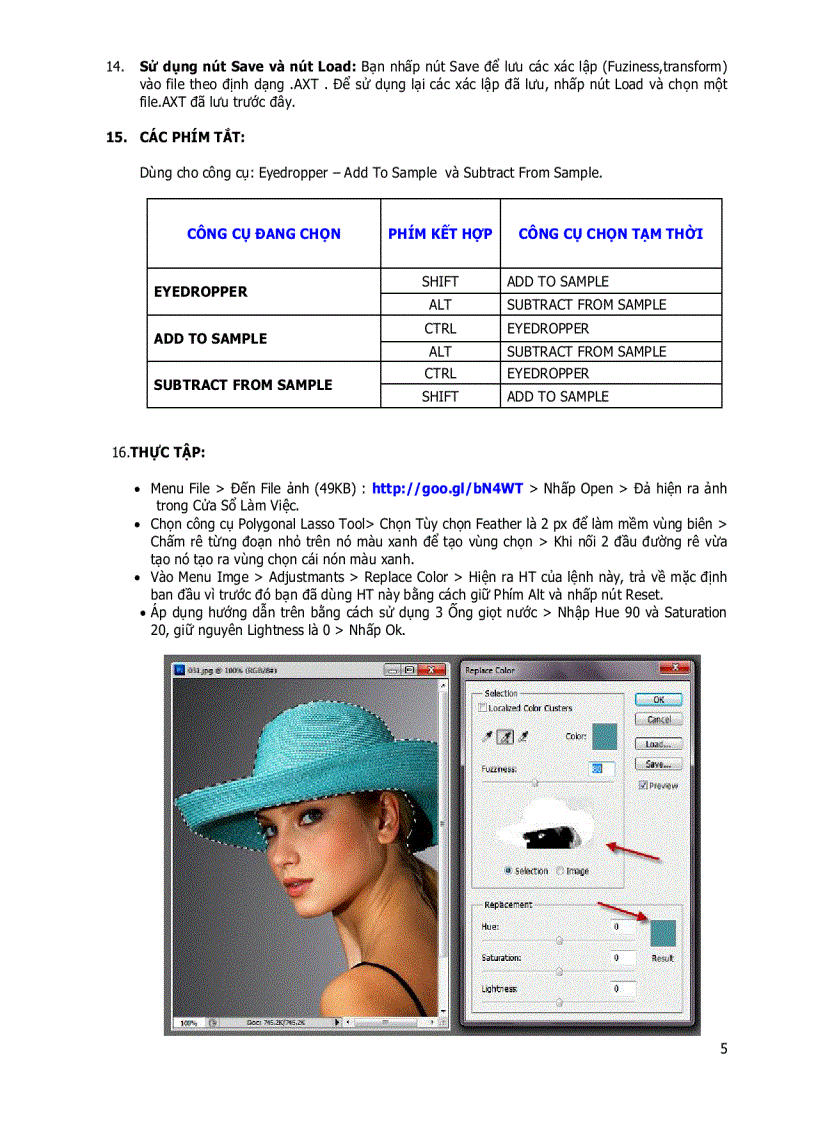 image for page Lệnh replace color