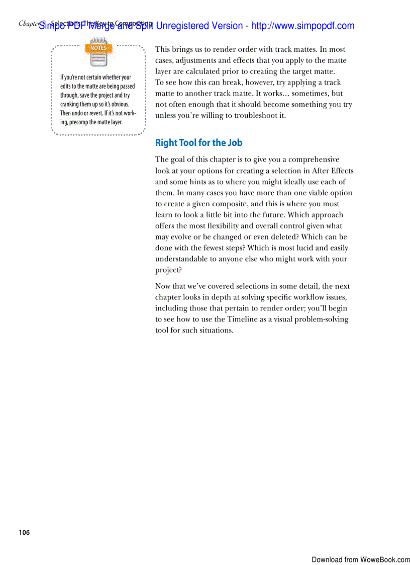 image for page Selections The Key to Compositing