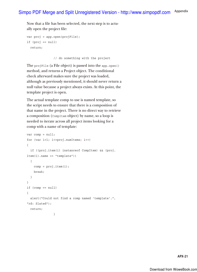 image for page Appendix Scripting CS5