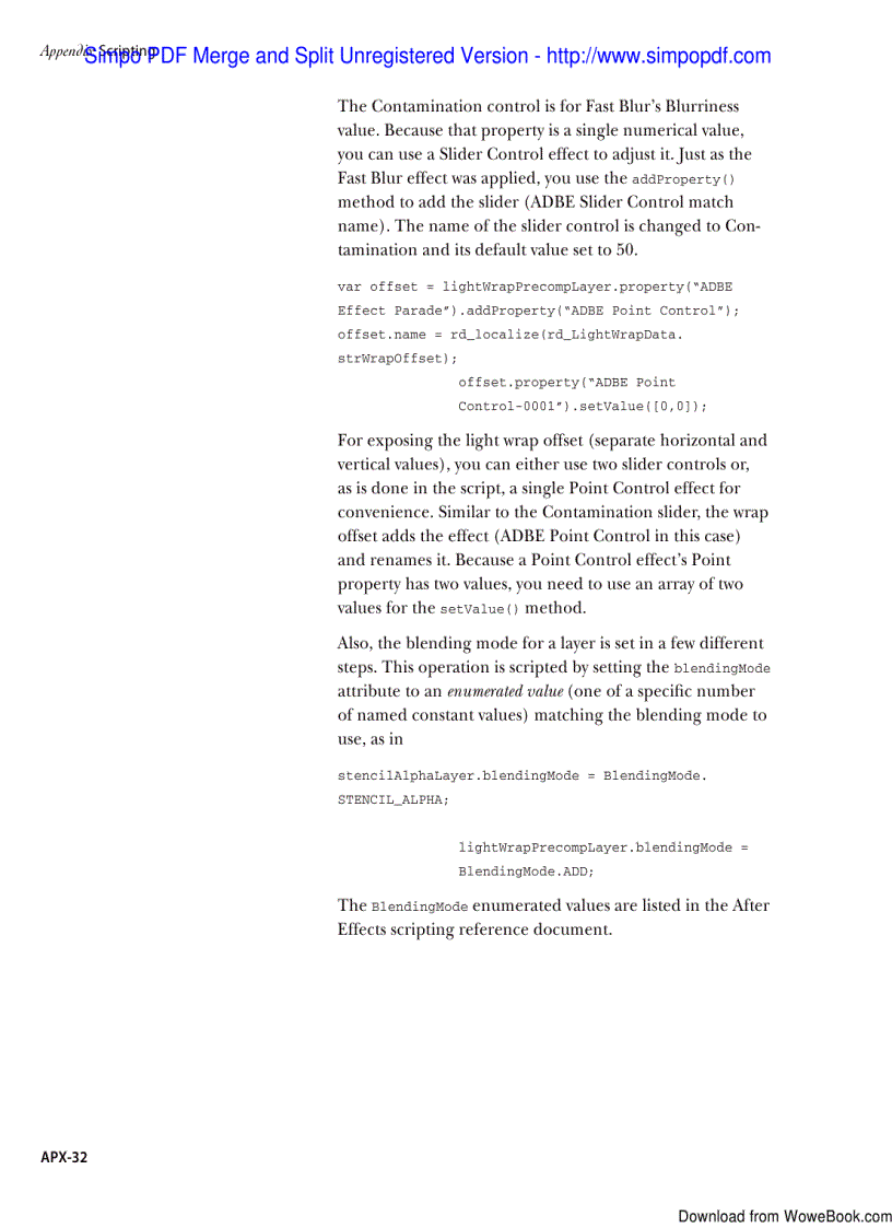 image for page Appendix Scripting CS5