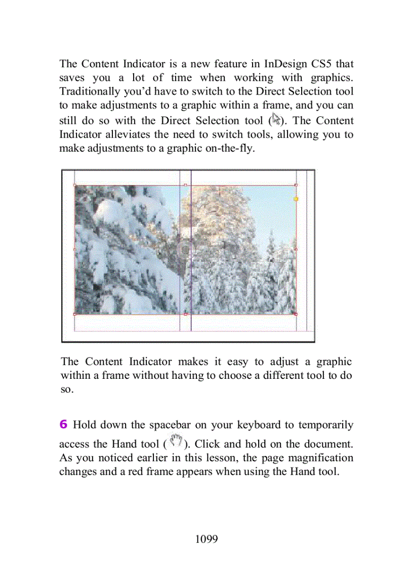 image for page Positioning graphics within a frame