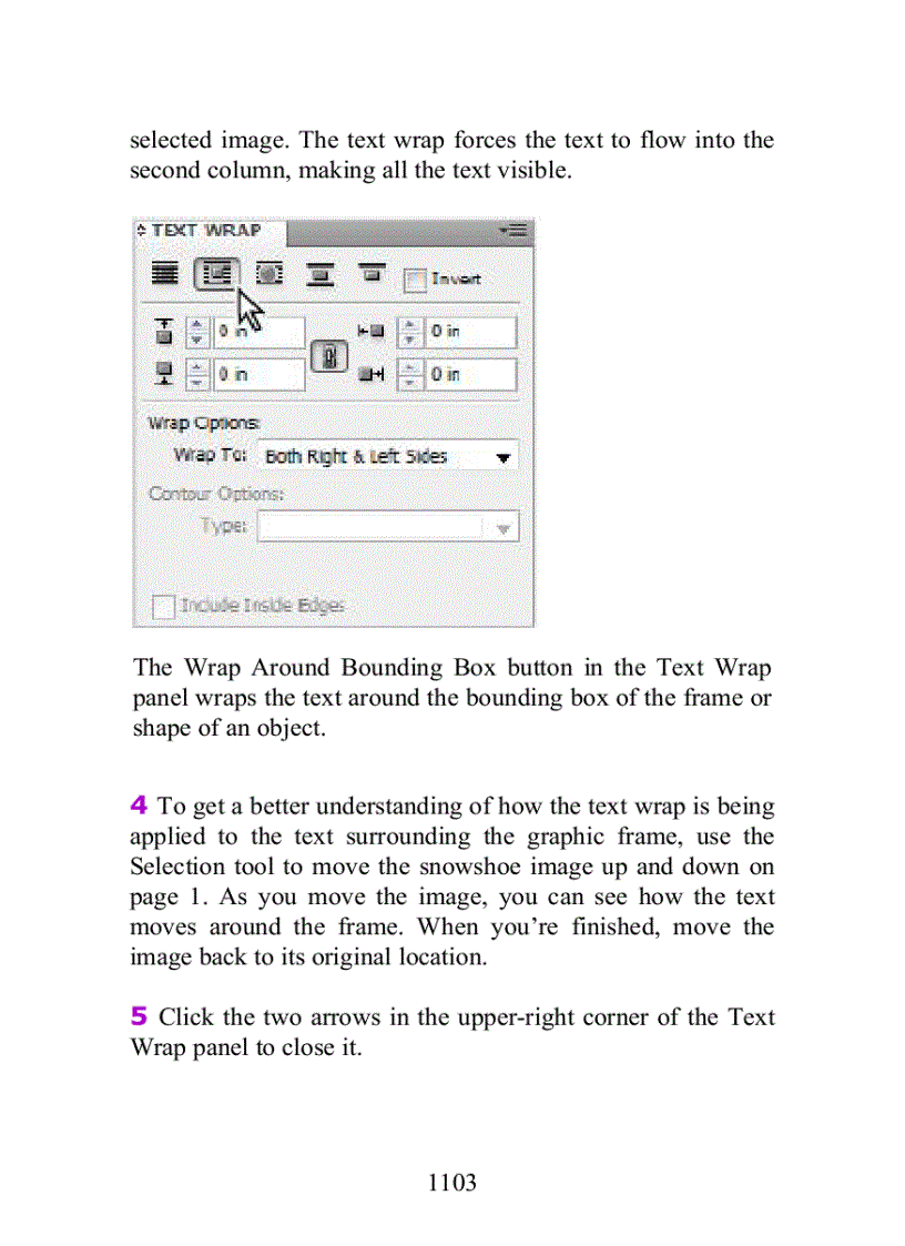 image for page Positioning graphics within a frame