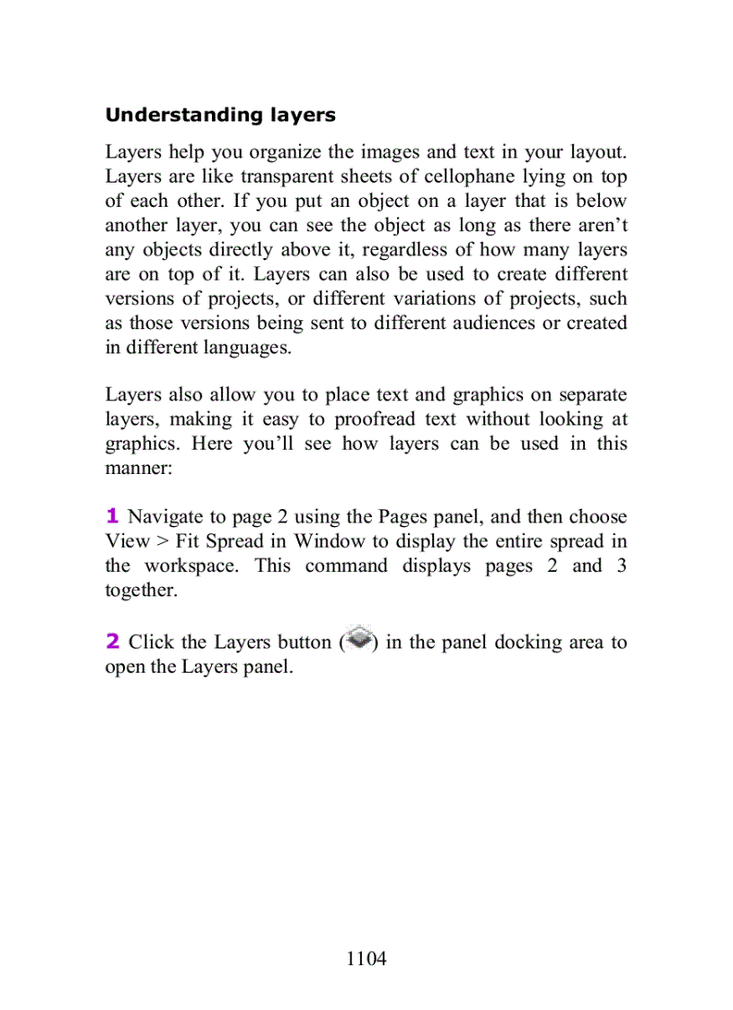 image for page Positioning graphics within a frame