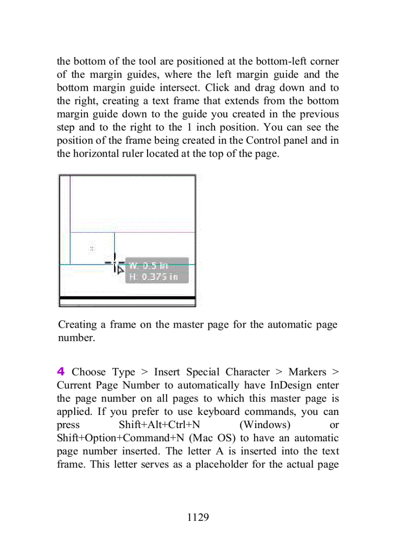 image for page Positioning graphics within a frame