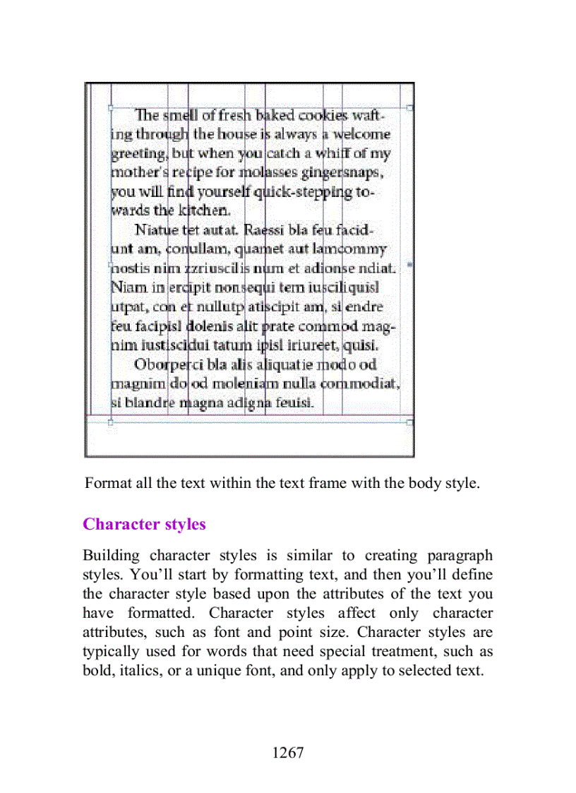 image for page Viewing the baseline grid