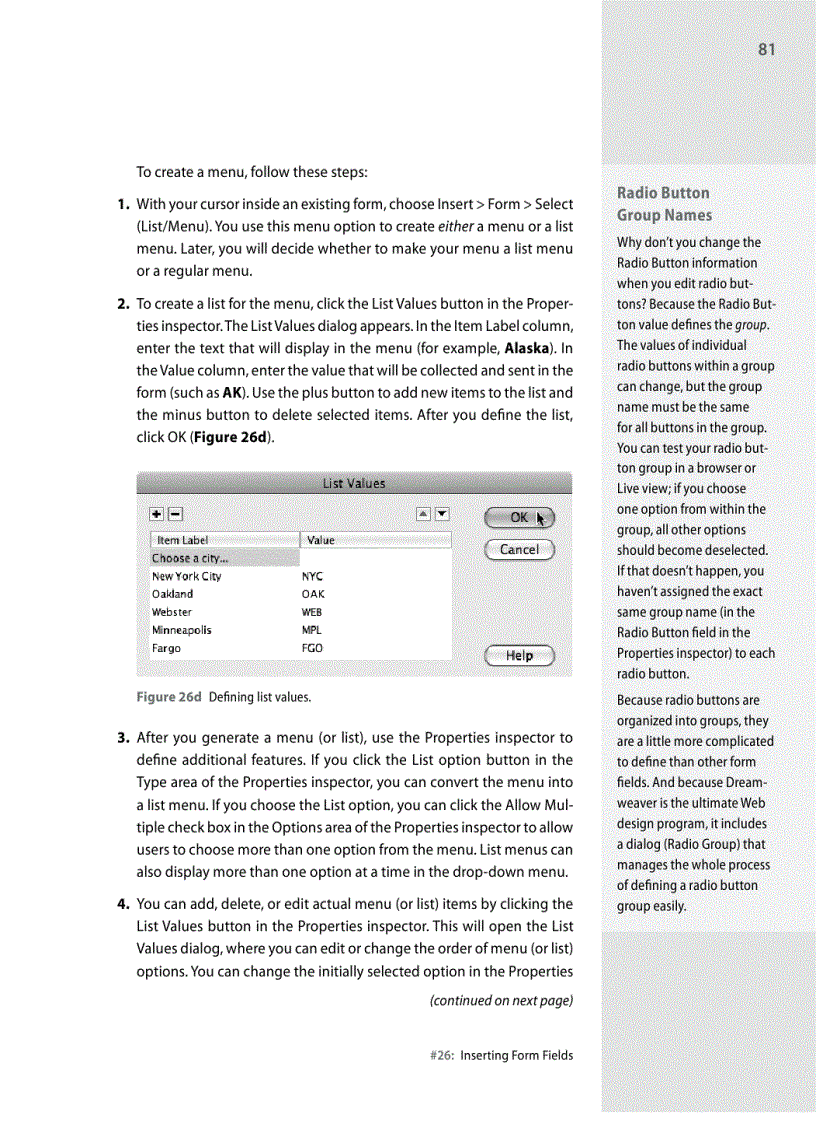 image for page Inserting Form Fields