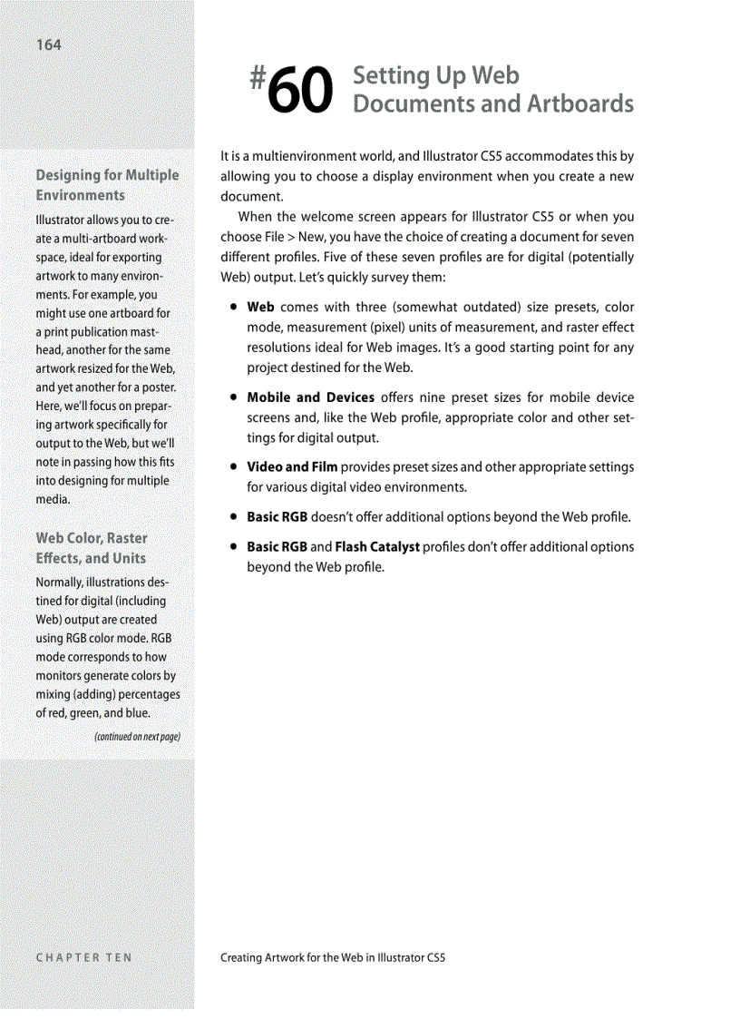 image for page Setting Up Web Documents and Artboards