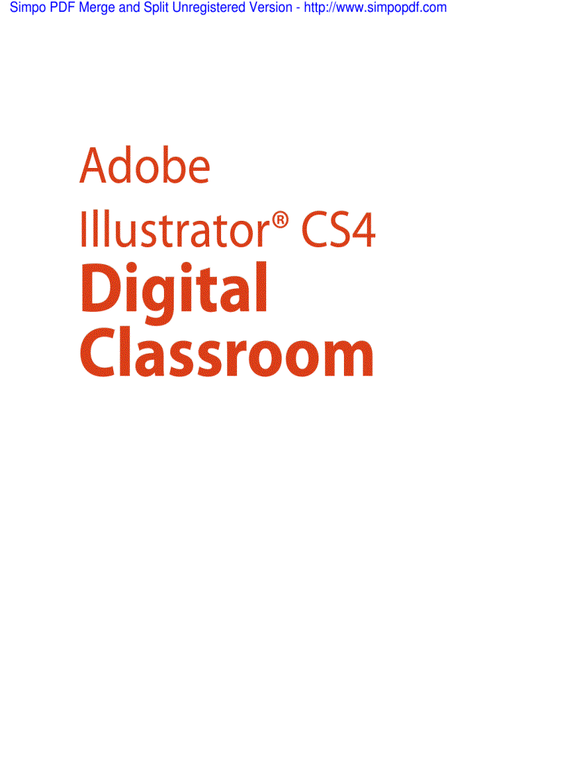 Adobe Illustrator CS4 Digital Classroom