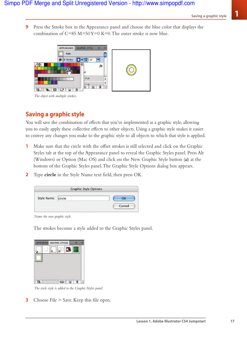 image for page One object multiple fills and strokes