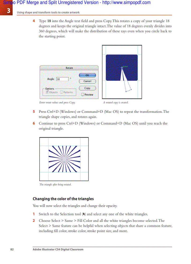 image for page Using shape and transform tools to create artwork