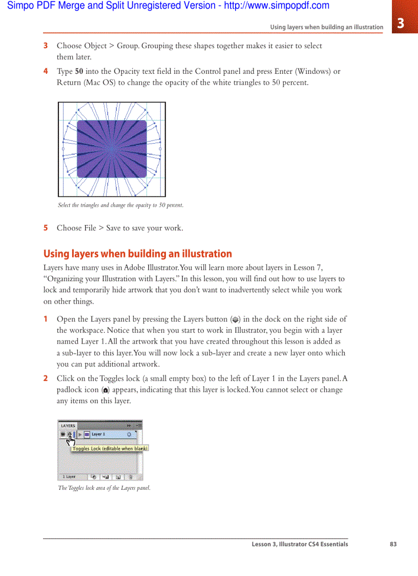 image for page Using shape and transform tools to create artwork