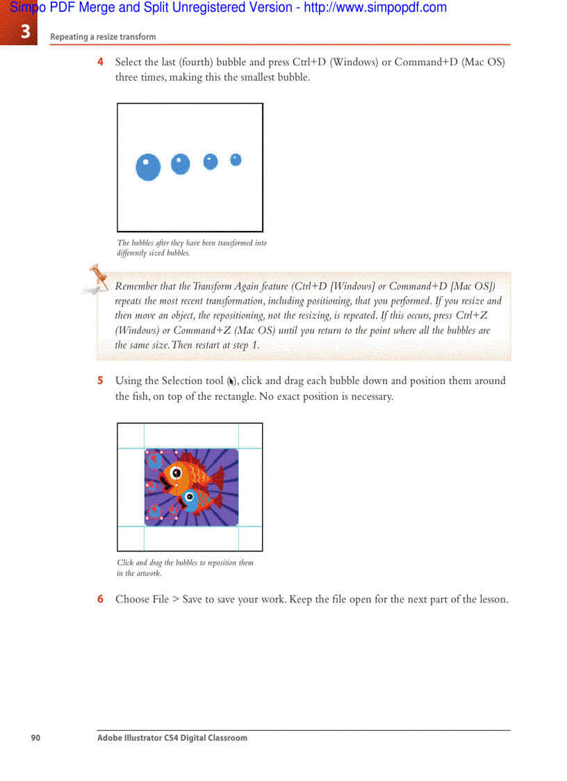 image for page Using shape and transform tools to create artwork