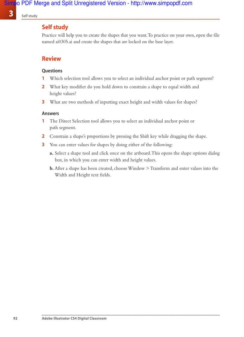 image for page Using shape and transform tools to create artwork