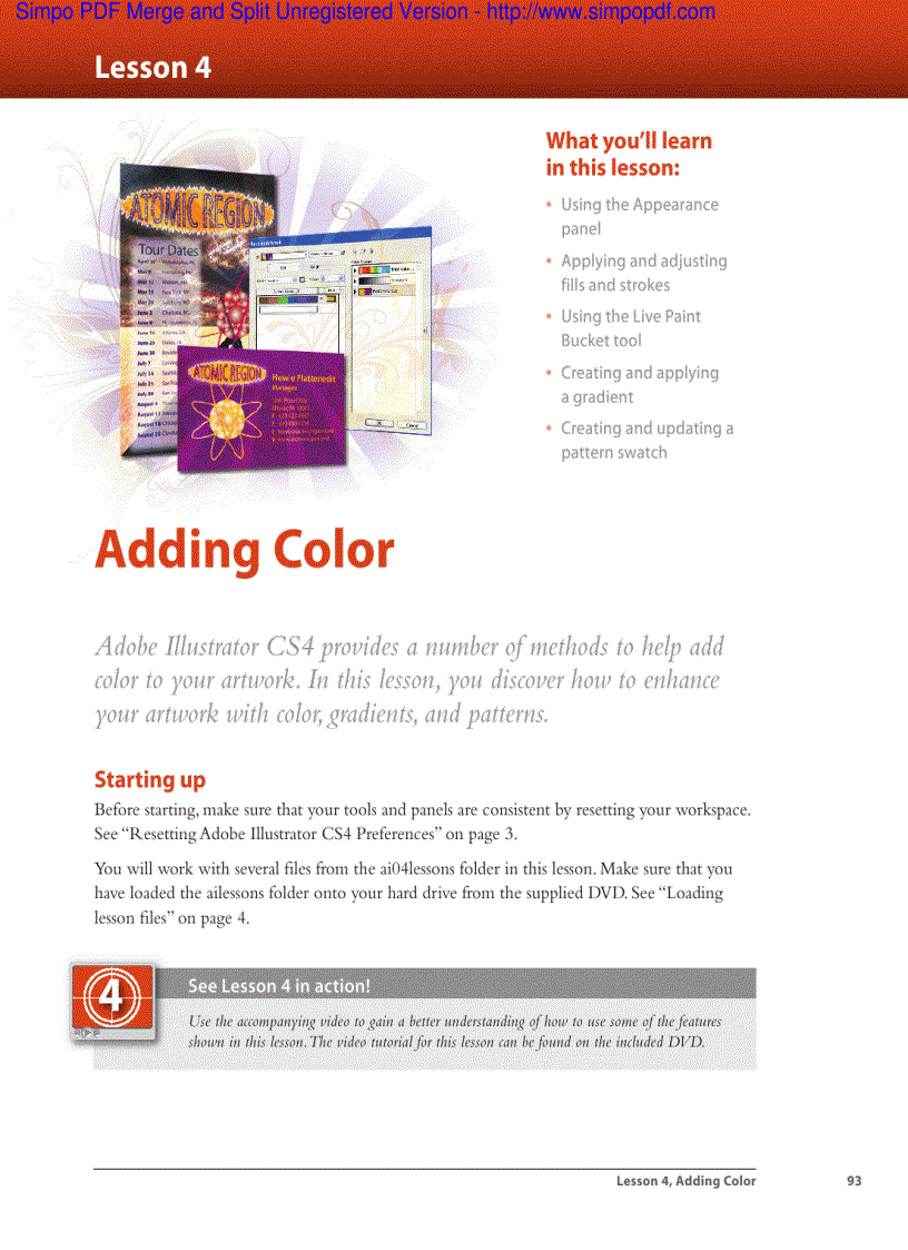 image for page Using shape and transform tools to create artwork