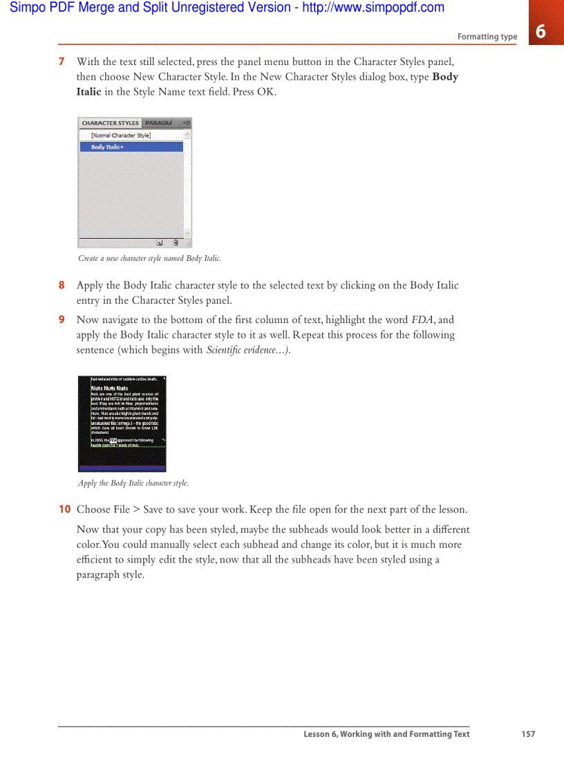 image for page Formatting type Adobe Illustrator CS4