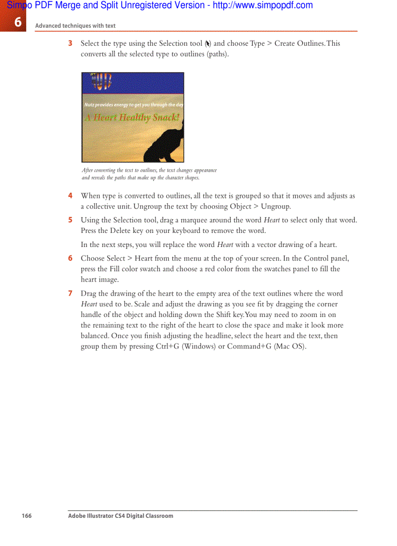 image for page Formatting type Adobe Illustrator CS4