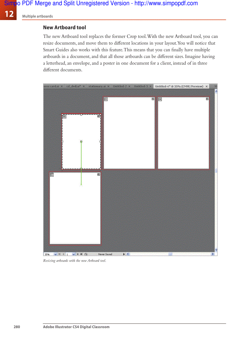 image for page Multiple artboards