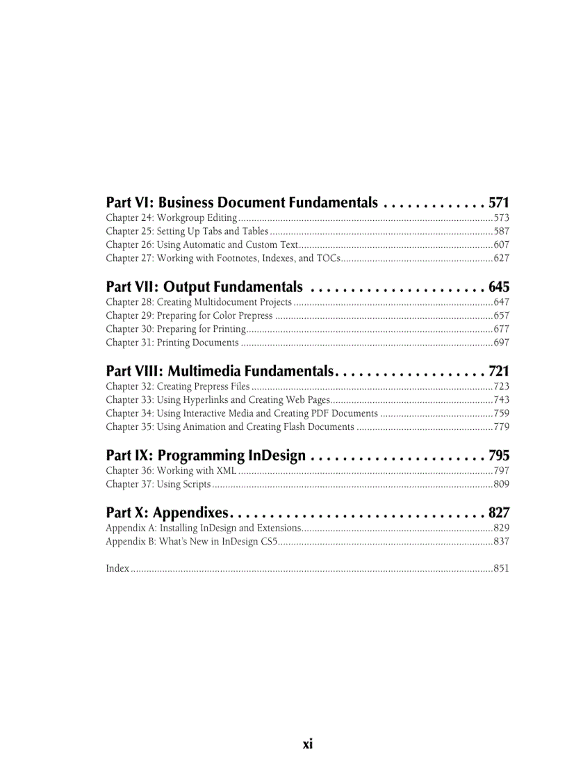 image for page Adobe InDesign CS5 Bible