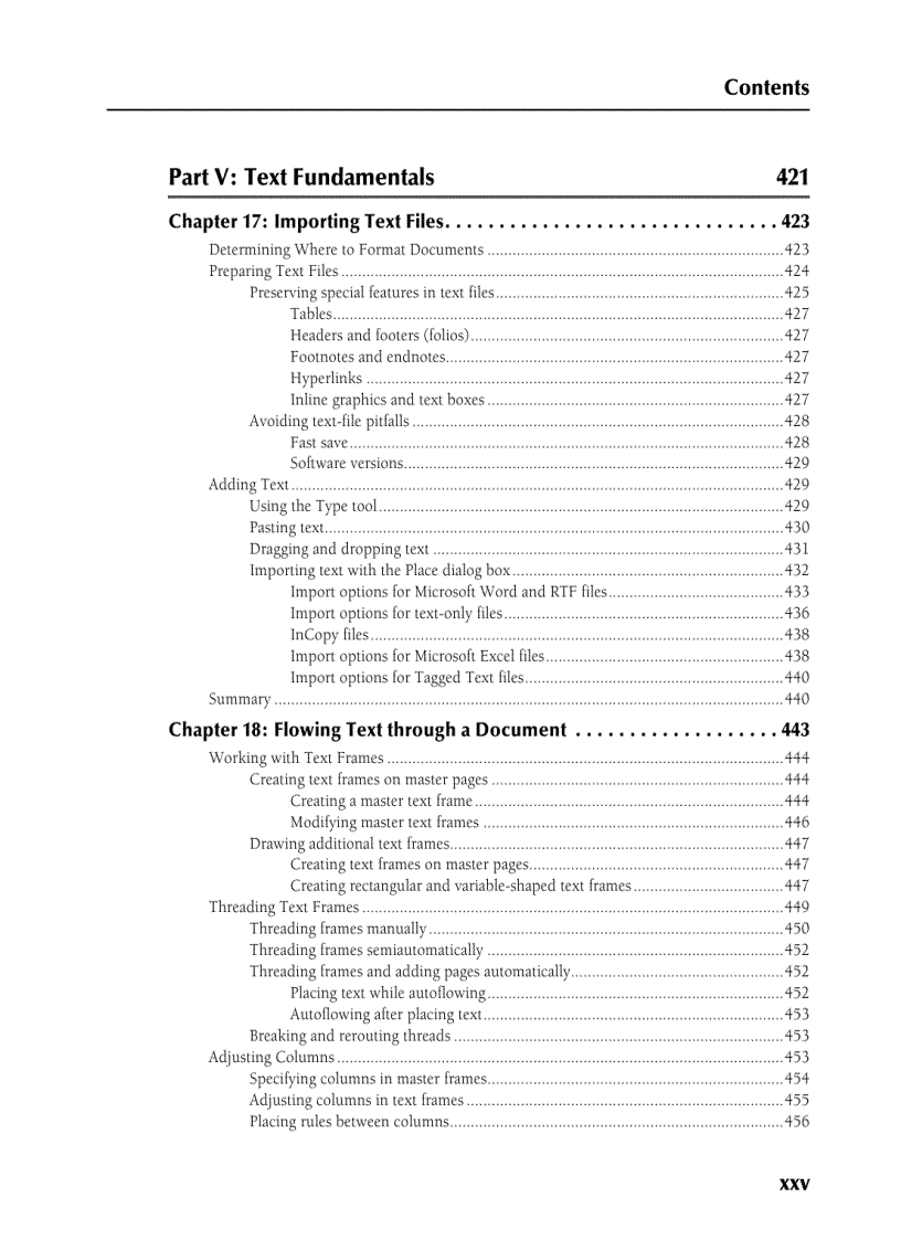 image for page Adobe InDesign CS5 Bible
