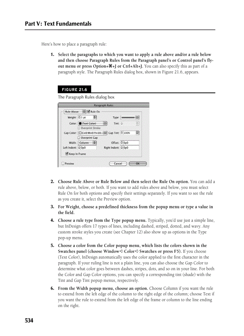 image for page Specifying Paragraph Attributes