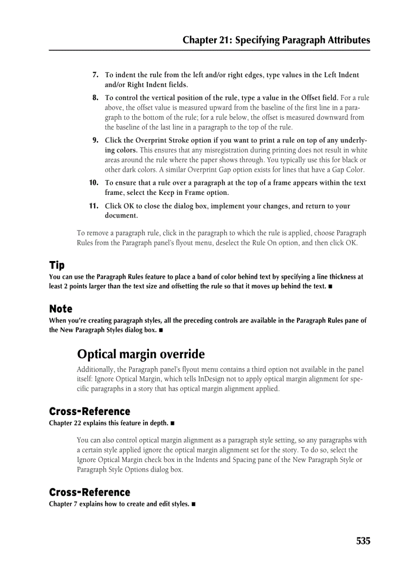 image for page Specifying Paragraph Attributes