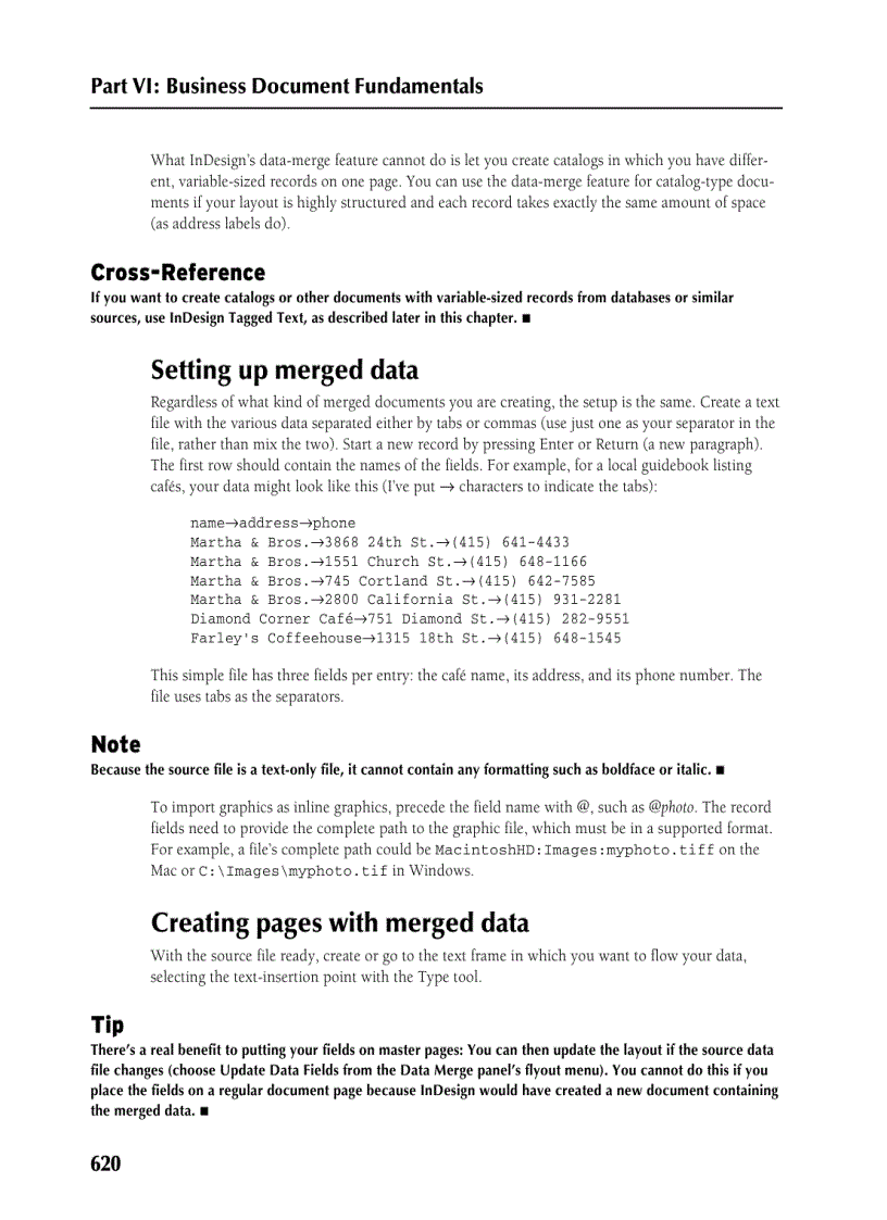 image for page Using Automatic and Custom Text