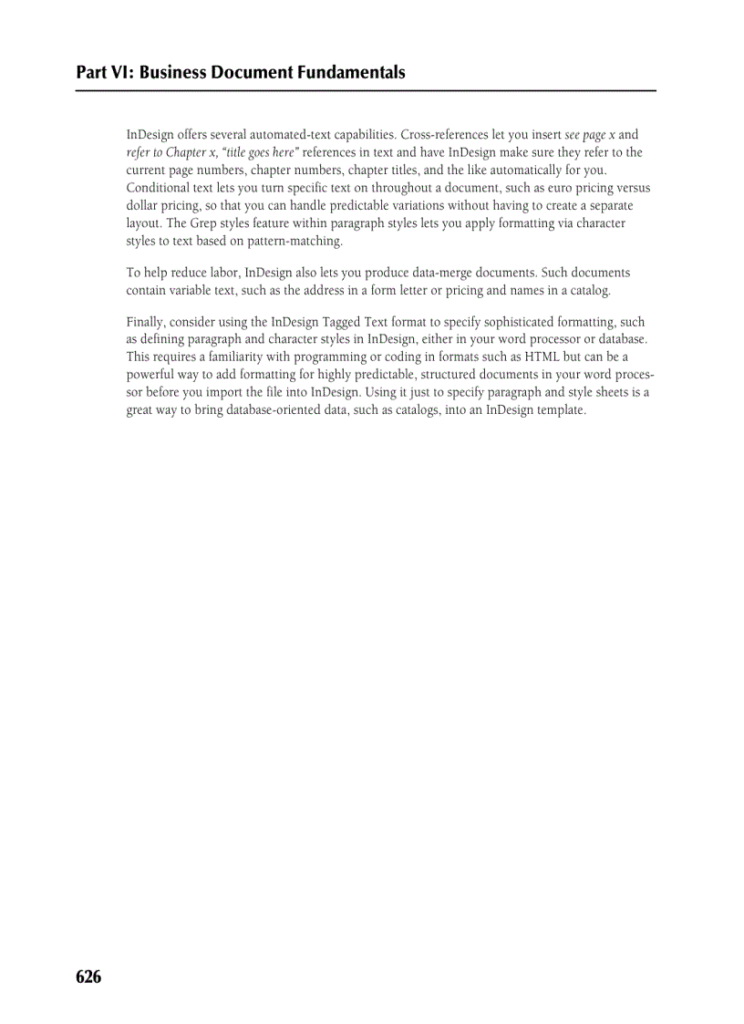 image for page Using Automatic and Custom Text