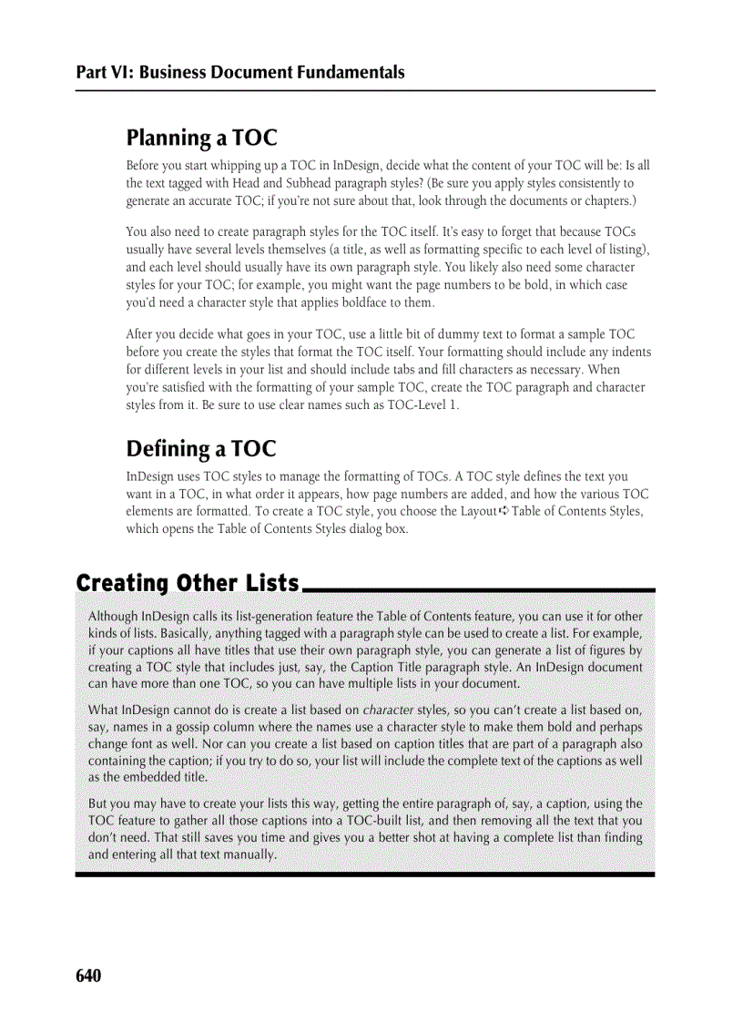 image for page Using Automatic and Custom Text