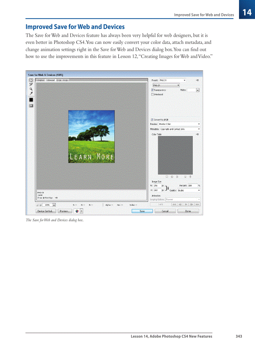 image for page Adjusting the lighting