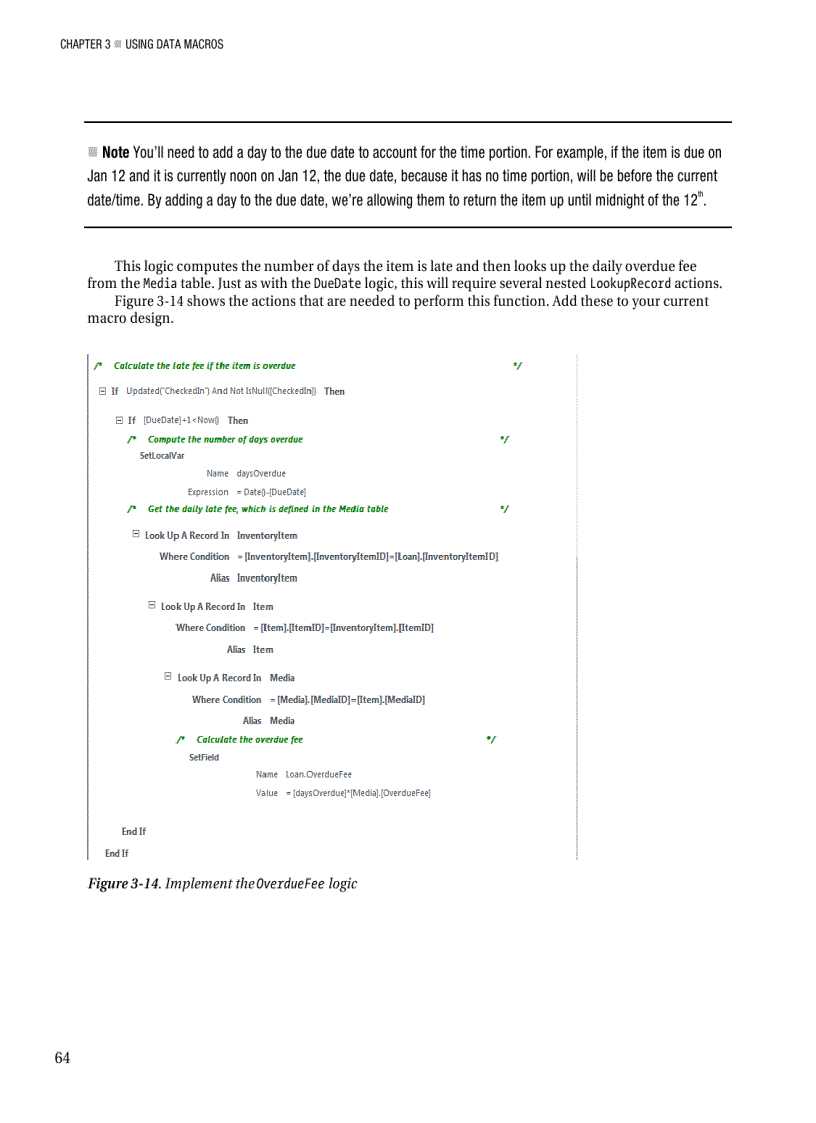 image for page Using data macros