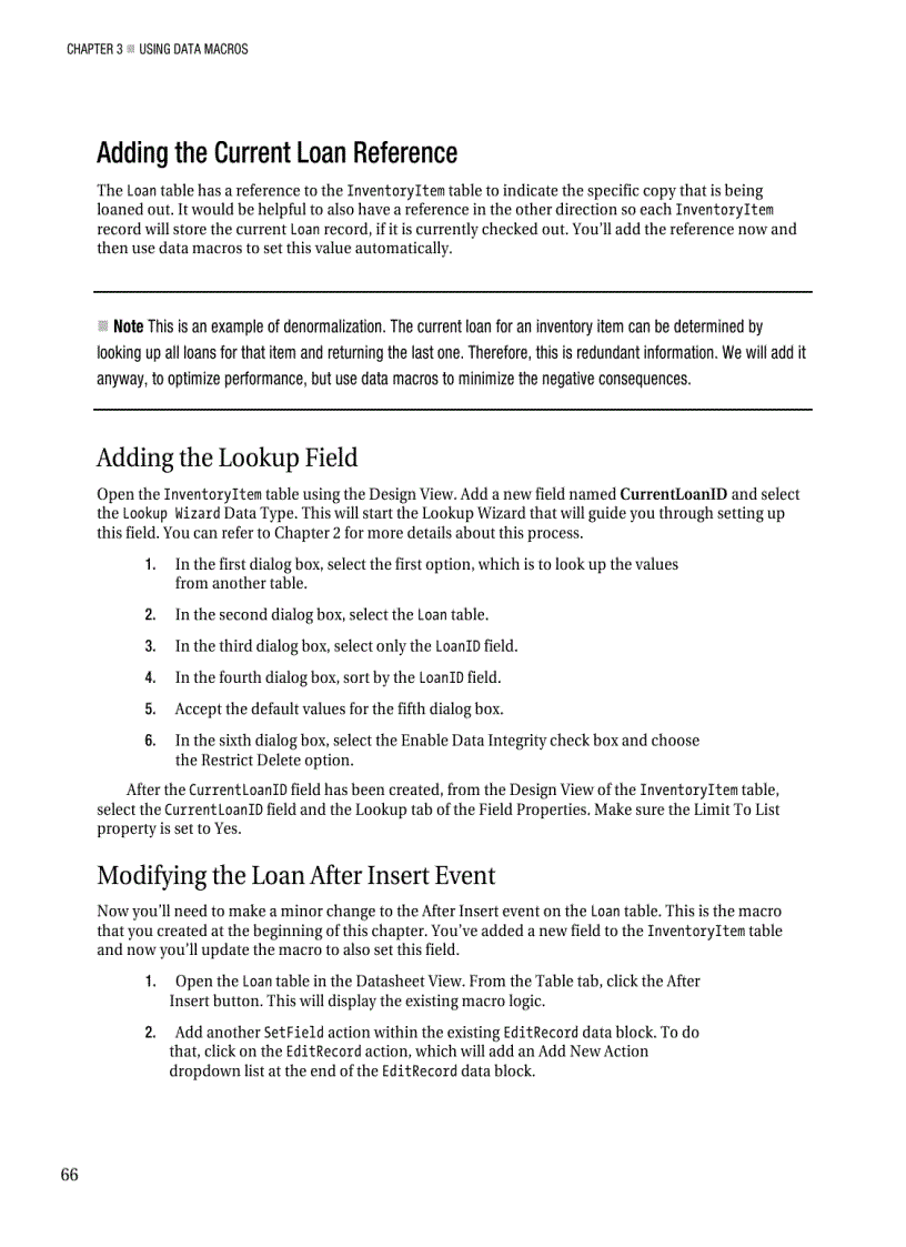 image for page Using data macros