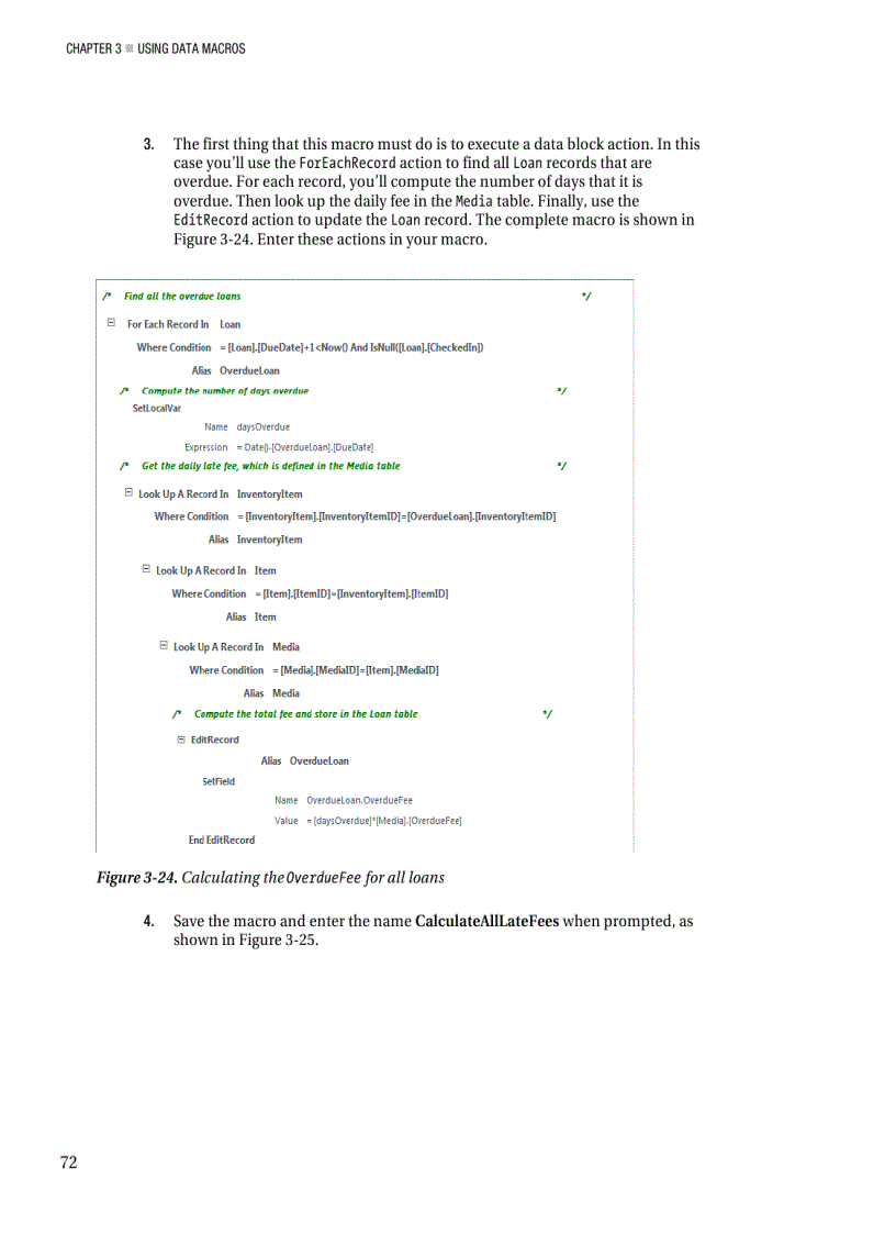 image for page Using data macros