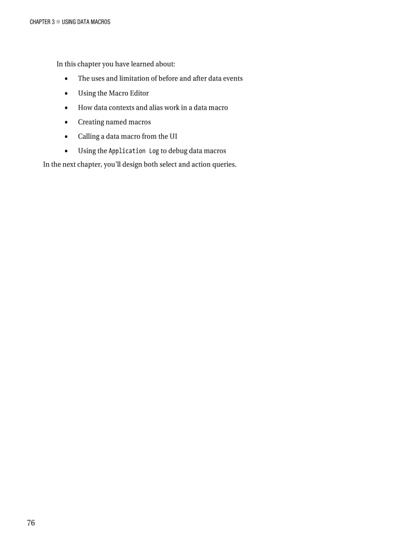 image for page Using data macros