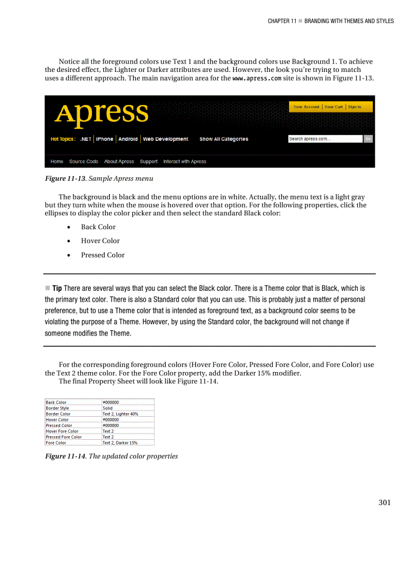 image for page Branding with themes and styles