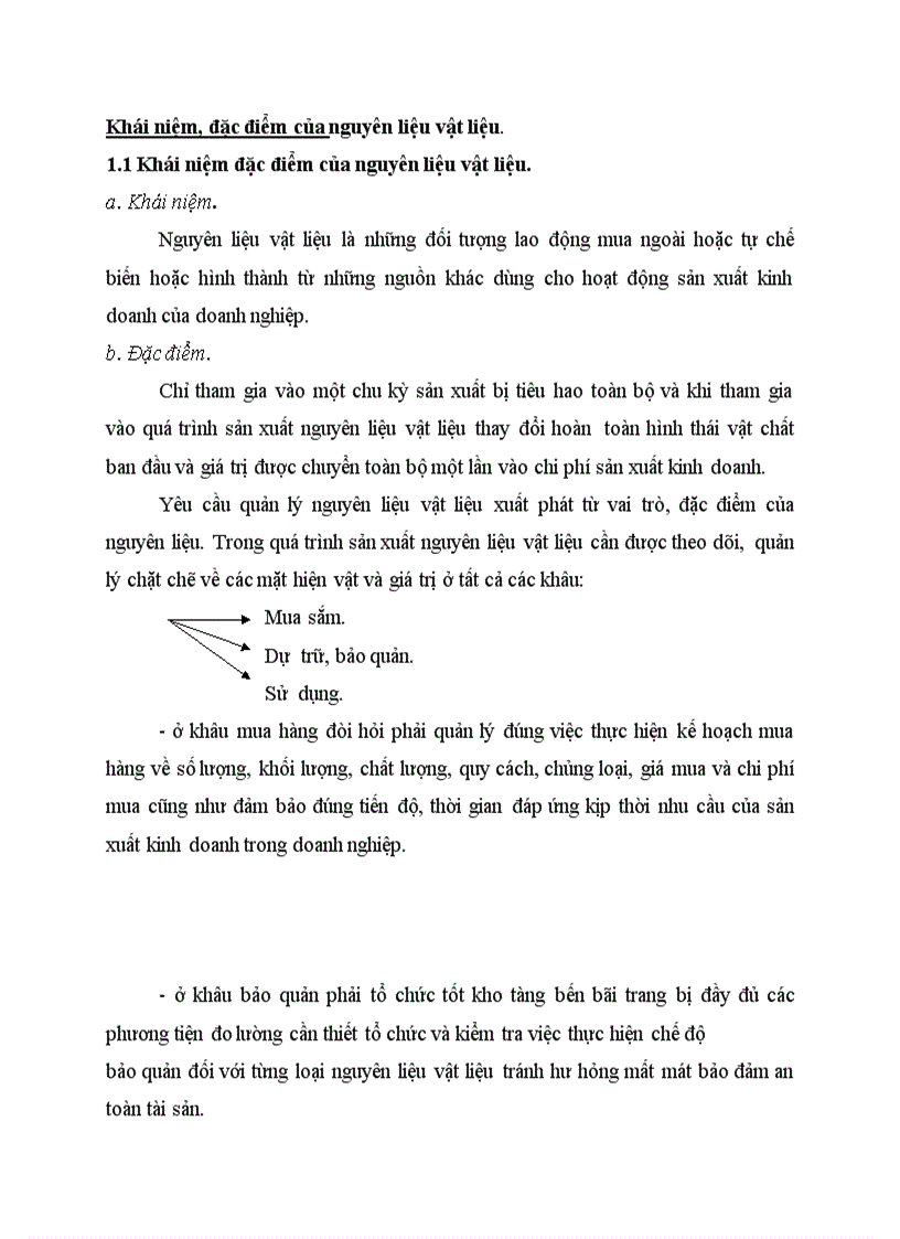 image for page Khái niệm đặc điểm của nguyên liệu vật liệu