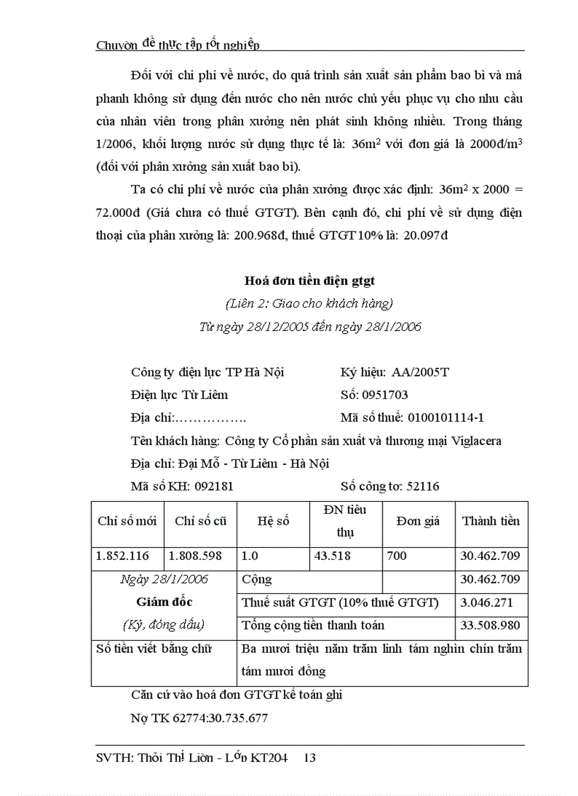 image for page Thực trạng kế toán tập hợp chi phí sản xuất và tính giá thành sản xuất tại Công ty cổ phần sản xuất và thương mại Vigracera