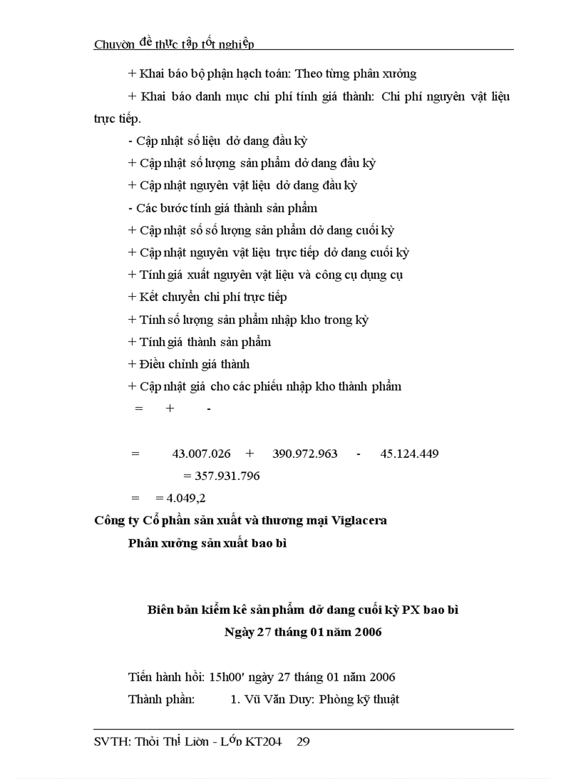 image for page Thực trạng kế toán tập hợp chi phí sản xuất và tính giá thành sản xuất tại Công ty cổ phần sản xuất và thương mại Vigracera