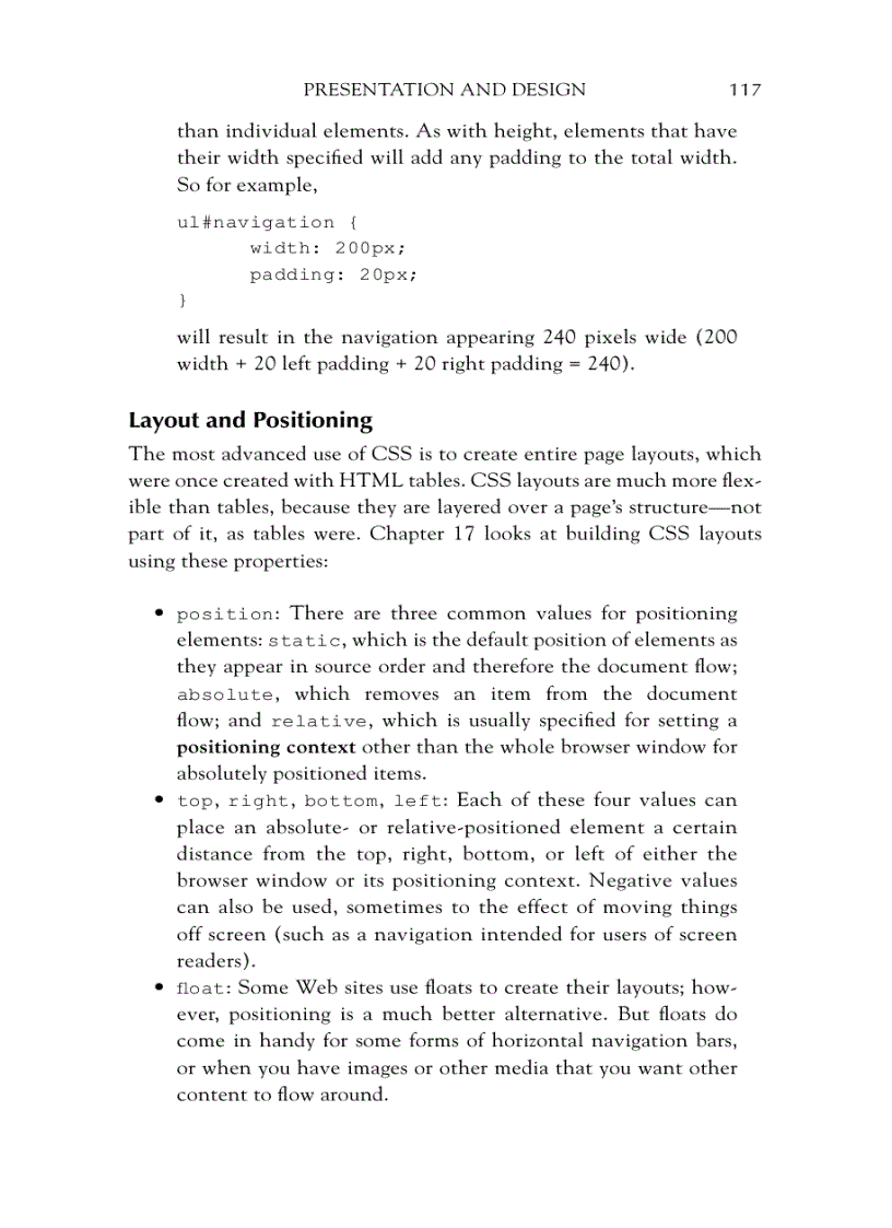 image for page Presentation and design