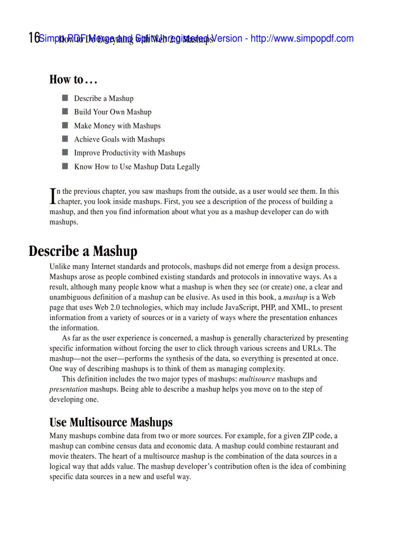 image for page How to Do Everything with Web 2 0 Mashups