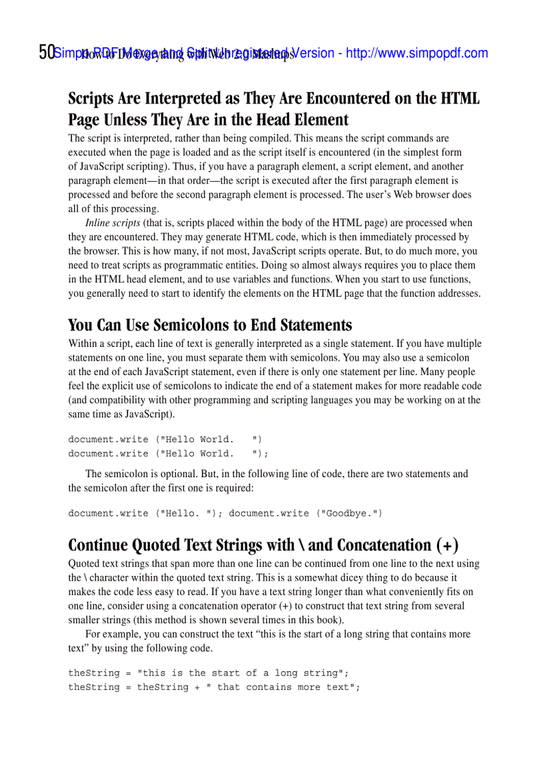 image for page Use JavaScript to Script the Mashup Page