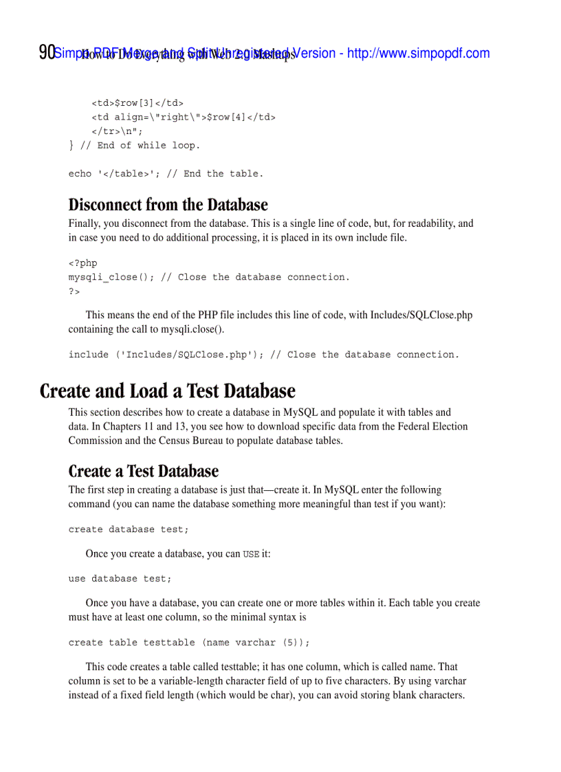 image for page Use MySQL with PHP to Retrieve Mashup Data