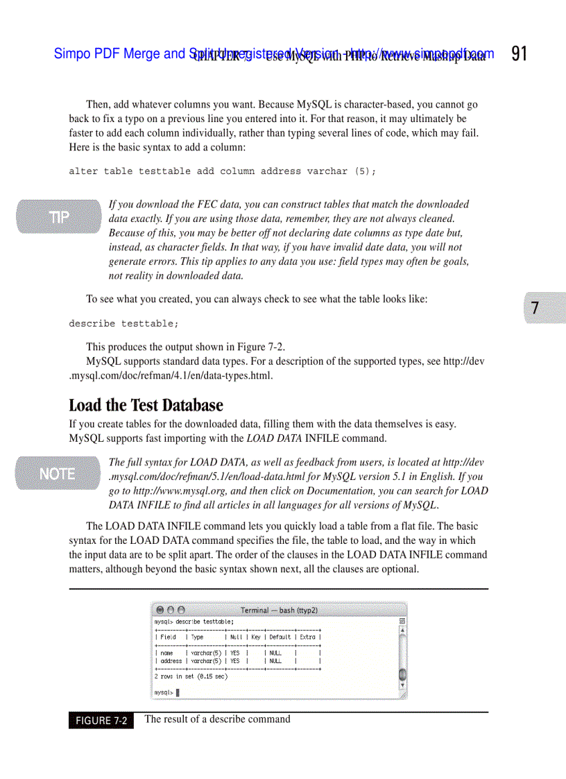 image for page Use MySQL with PHP to Retrieve Mashup Data