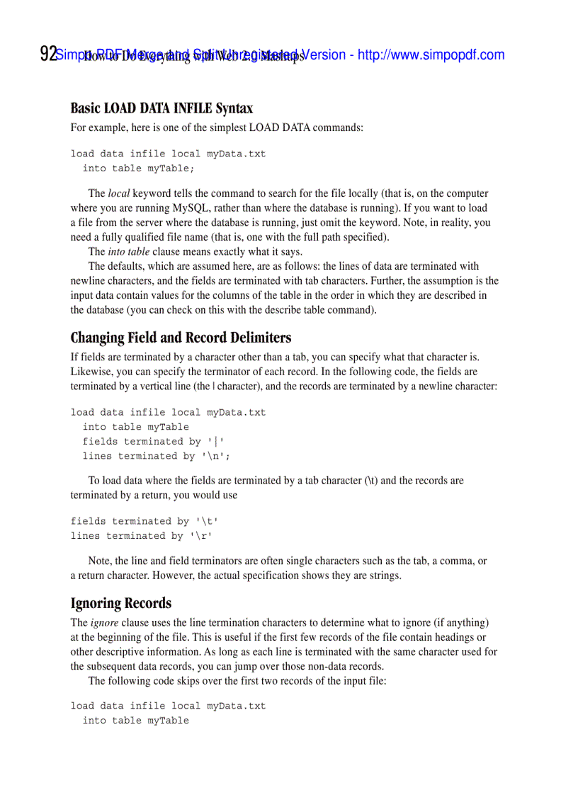 image for page Use MySQL with PHP to Retrieve Mashup Data