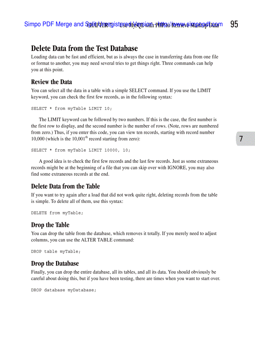 image for page Use MySQL with PHP to Retrieve Mashup Data