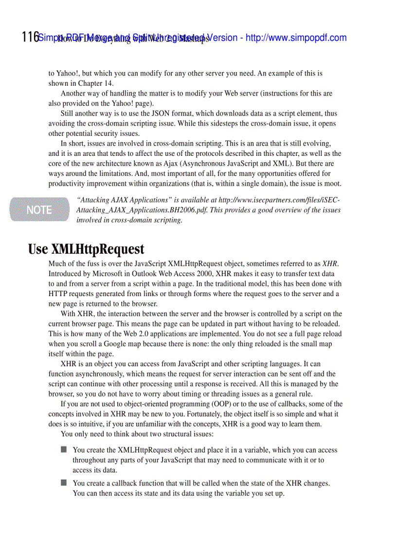 image for page Use XHTML to Structure the Mashup Pages