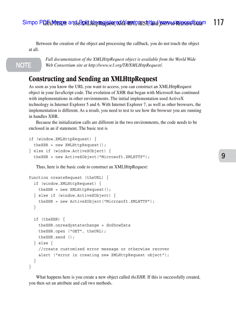 image for page Use XHTML to Structure the Mashup Pages