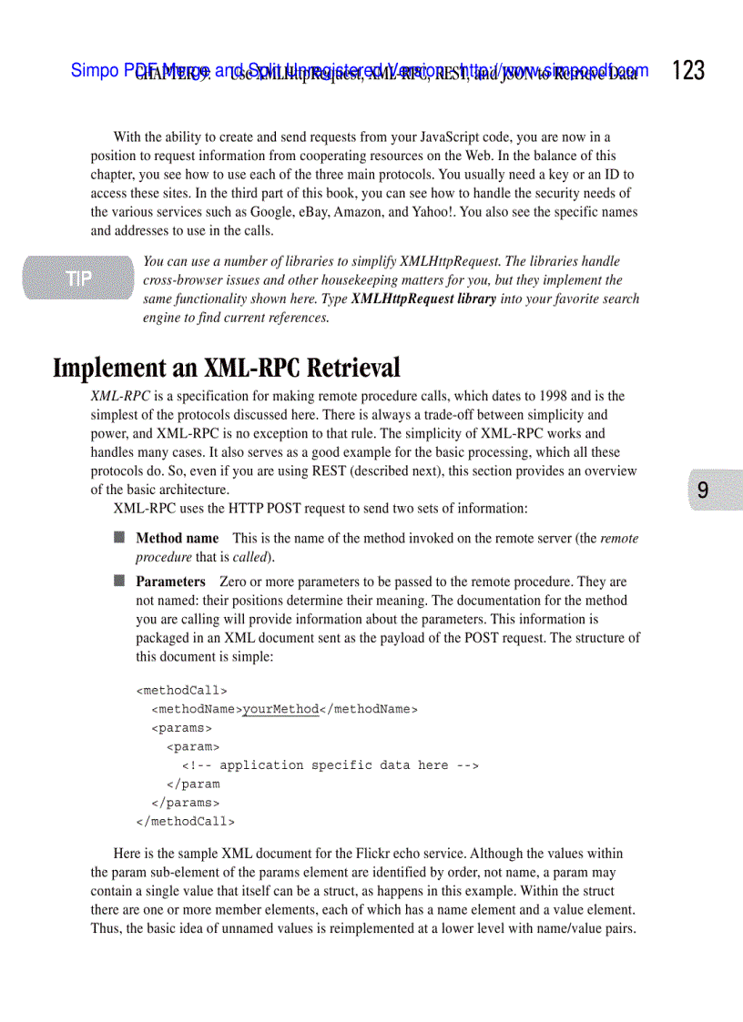 image for page Use XHTML to Structure the Mashup Pages