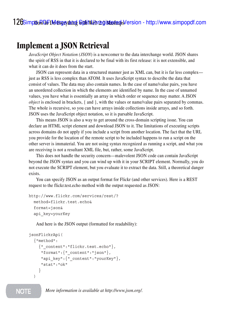 image for page Use XHTML to Structure the Mashup Pages